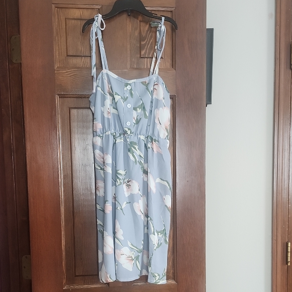 Floral Blue Sundress